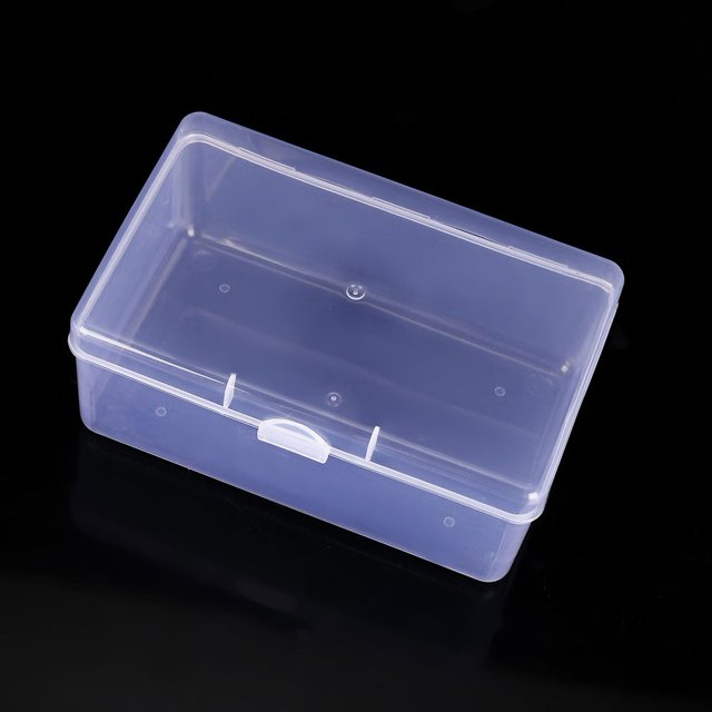 Boîte de Rangement Rectangulaire en Plastique Transparent pour Produits Cosmétiques