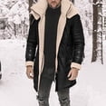 thumbnail image 1 of tumgatte Men's Fall/Winter Fashion Fleece Jacket Stretch Washed Top Jacket Up to 60% off, 1 of 5
