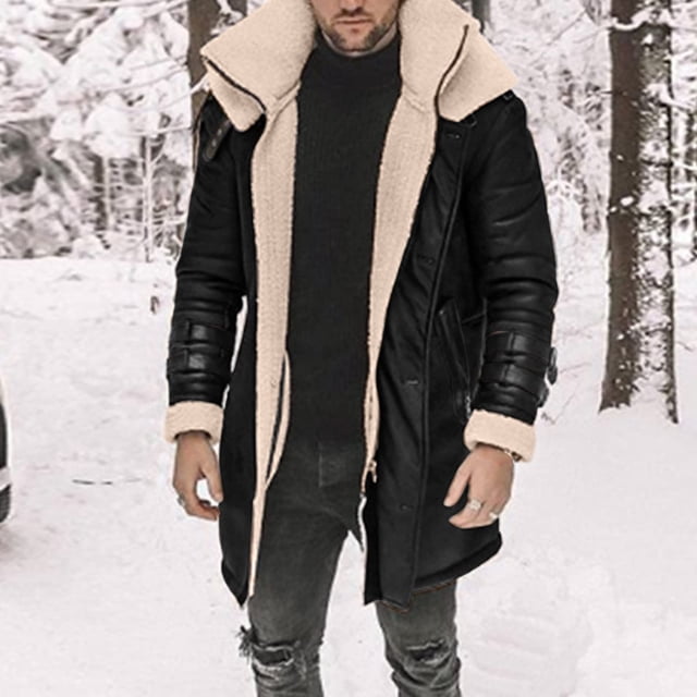 tumgatte Men's Fall/Winter Fashion Fleece Jacket Stretch Washed Top Jacket Up to 60% off