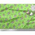 thumbnail image 2 of Soimoi Orange Poly Georgette Fabric Diamond Geometric Printed Fabric 1 Yard 52 Inch Wide, 2 of 3