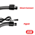 thumbnail image 3 of Ultra Clean Central Vacuum Electric Attachment Kit - Dual Voltage 24V / 110V Hose with 3-Way on/Off Switch Handle- Sweep N Groom Rugmaster Electric Power Nozzle – Set of Chromed Wands, 3 of 5