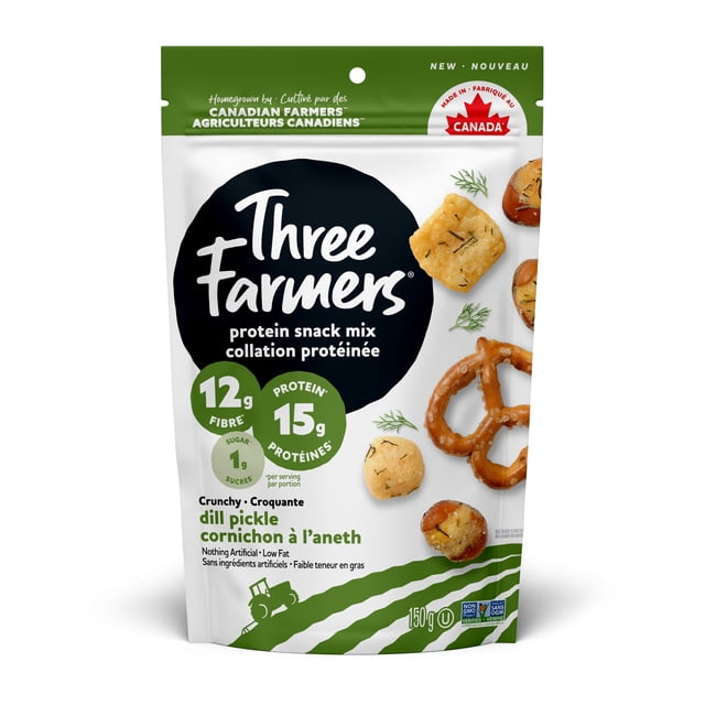 Three Farmers Protein Snack Mix Dill Pickle 150g