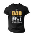 thumbnail image 1 of LUOGENLI T-shirts pour Homme pour Hommes Homme Printemps et Été Fête des Pères Décontracté Rétro Lettrage Impression Partielle T-Shirt Col Rond Manche Courte Haut T-shirts pour Hommes T-shirts Graphiques Pâques Noir TTG, 1 of 6
