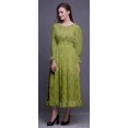 thumbnail image 3 of Bimba Robe Longue Décontractée à Volants pour Femmes, Imprimée, Taille Smockée, Florale - Xxx-Grand, 3 of 5