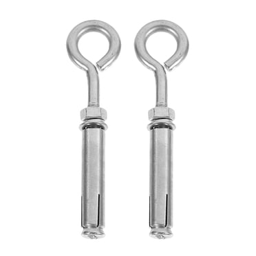 SHISUYAN 2 Pcs Boulons à Oeil Vis d'Expansion en Acier Inoxydable Ancres pour Mur et Béton Robustes