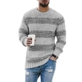 thumbnail image 1 of HIMONE Chandail Rayé pour Hommes Hiver Manches Longues Tricoté, 1 of 2