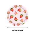 thumbnail image 2 of RKSTN Vaisselle Jetable Fraise Thème de Fête Ensemble de Vaisselle Jetable Vaisselle Décorative Ensemble en Papier, 2 of 3