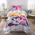 thumbnail image 4 of Franco Kids Bedding Super Soft Comforter and Sheet Set, 4 Piece Twin Size, My Little Pony, 4 of 4