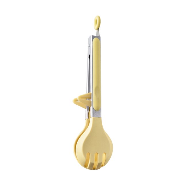 Pince de Cuisine en Silicone pour Barbecue Salade Pain Poignée en Acier Inoxydable