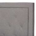 thumbnail image 3 of Baxton Studio Baxton Studio Paris Lit Moderne et Contemporain en Tissu Gris Capitonné Taille Jumeau, 3 of 6