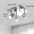 thumbnail image 3 of LSLJS Plafonniers Modernes de Cuisine avec Table Ajustable, Projecteurs à 4 Voies Adaptés aux Ampoules DEL GU10, Plafonnier, 3 of 9