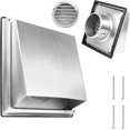 thumbnail image 1 of Grille de Ventilation en Acier Inoxydable, Grille Étanche avec Moustiquaire pour Séchoirs à Linge, Hottes de Cuisinière, Systèmes de Ventilation et Conduits d'Évacuation, 1 of 5