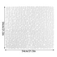 thumbnail image 2 of Xingzhi Bathroom Floor Mat Pebble Design Non-slip Square Carpet Bathing Shower Bathtub PVC Pad, Transparent, 2 of 9