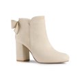 thumbnail image 1 of Unique Bargains Bottines à Talon Épais pour Femme à Bout Rond avec Nœud Décoratif, 1 of 7