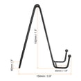thumbnail image 2 of Unique Bargains 5Pack 7.5Inch Plate Stand for Display Iron Easel Plate Holder for Photo Black, 2 of 5