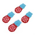 thumbnail image 2 of Xingzhi 4piece Anti-Slide Dog Socks - Cotton Thread Prevent Scratching And Slipping Dog Slipper Socks light red L 1Set, 2 of 6