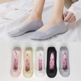 thumbnail image 4 of Women Low Cut Socks Nylon 5 Pairs Breathable Solid Color Ankle Socks Sport Socks, 4 of 10