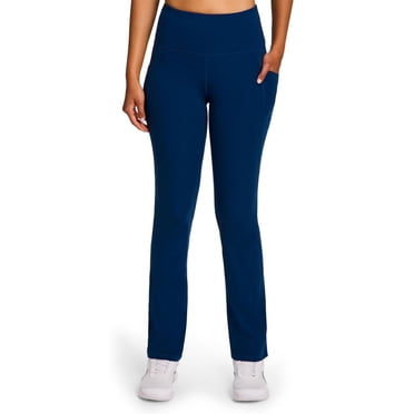 Reebok Women's Everyday High Rise Active Pants with Pockets, 31" Inseam