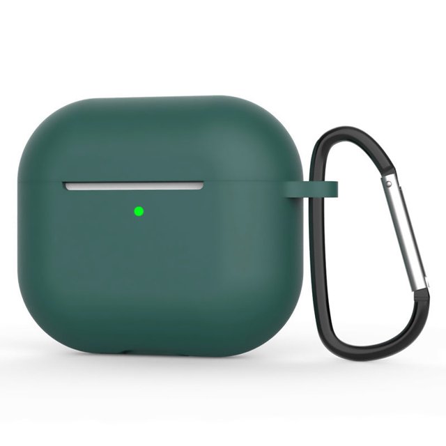 PANDACO Forest Green Soft Case for AirPods Charging Case (4th Gen)