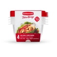 thumbnail image 1 of Rubbermaid TakeAlongs Small Bowls Food Storage Containers, 760 mL (3.2 Cup), 4 Pack, 1 of 5