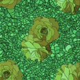 thumbnail image 1 of Ahgly Tapis d'Intérieur Lavable en Machine Carré Transitionnel Vert Néon, 4 Pieds Carré, 1 of 7
