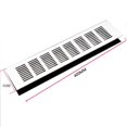 thumbnail image 1 of Grille d'Aération en Aluminium 80*150-400mm Argentée avec Ventilation, 1 of 9