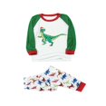 thumbnail image 2 of Tenue d'Intérieur Imprimé Dinosaure Parent-Enfant Col à Manches Longues Ensemble Robe Parents et Enfants, 2 of 6