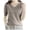 Grey, variant on GDREDA Women's 100% Merino Wool Base Layer Shirt V Neck Short Sleeve Travel Hiking Tee T Shirt Pullover Tops Grey,M