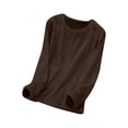thumbnail image 1 of Pyjama en Flanelle pour Femmes, Haut de Pyjama Décontracté à Manches Longues en Flanelle, Haut pour Femmes, 1 of 9