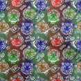 thumbnail image 1 of oneOone Georgette Viscose Green Fabric Colourful Animal Face Sewing Craft Projects Fabric Prints By Yard 42 Inch Wide, 1 of 4
