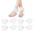 thumbnail image 4 of Gel Socks, Prevent Foot Rubbing Stretchy Toeless Comfortable Moisturizing Heel Socks  For Foot Treatment Care White,Skin Color, 4 of 8