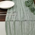 thumbnail image 2 of VogueV table runners 90x180cm long - Boho Dining Decor Green, 2 of 8