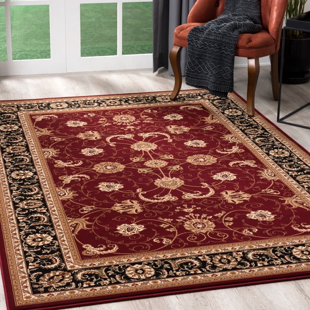 Rug Branch Majestic Vintage Persian High-Density Area Rug and Runner, Traditional - JA2117RDBK215CL