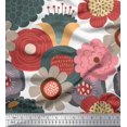 thumbnail image 1 of Soimoi Cotton Duck Fabric Flower Artistic Decor Fabric Printed Yard 56 Inch Wide, 1 of 3