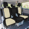 thumbnail image 2 of For 2018–2023 Honda Odyssey FH Group Neoprene Custom Fit Waterproof Car Seat Covers - 2nd Row Beige, 2 of 5