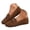 Brown, variant on Women's Comfortable Leather Loafers Slip On Driving Mocs Walking Shoes Business Casual Dress Shoes Work Flats Gold Size 7