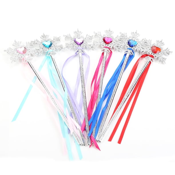 Ensemble d'accessoires de déguisement Elsa : diadème, couronne et baguette magique, idéal pour les fêtes et le cosplay. - Jeux - Jouets