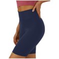 thumbnail image 1 of Women High Waist Yoga Shorts Polyester Stretchy for Workout and Running, 1 of 4