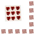 thumbnail image 1 of 10 Sheets Rhinestone Stickers Children Hand Nail Sticker Kids Acrylic Decals Three-dimensional Student DIY Love Heart Crafts Label Table Party Red, 1 of 8