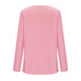 thumbnail image 4 of Womens Long Sleeve V Neck T Shirts 2025 Casual Basic Ribbed Knit Tops Lightweight Stretch Pullover Sweater Shirts, 4 of 5