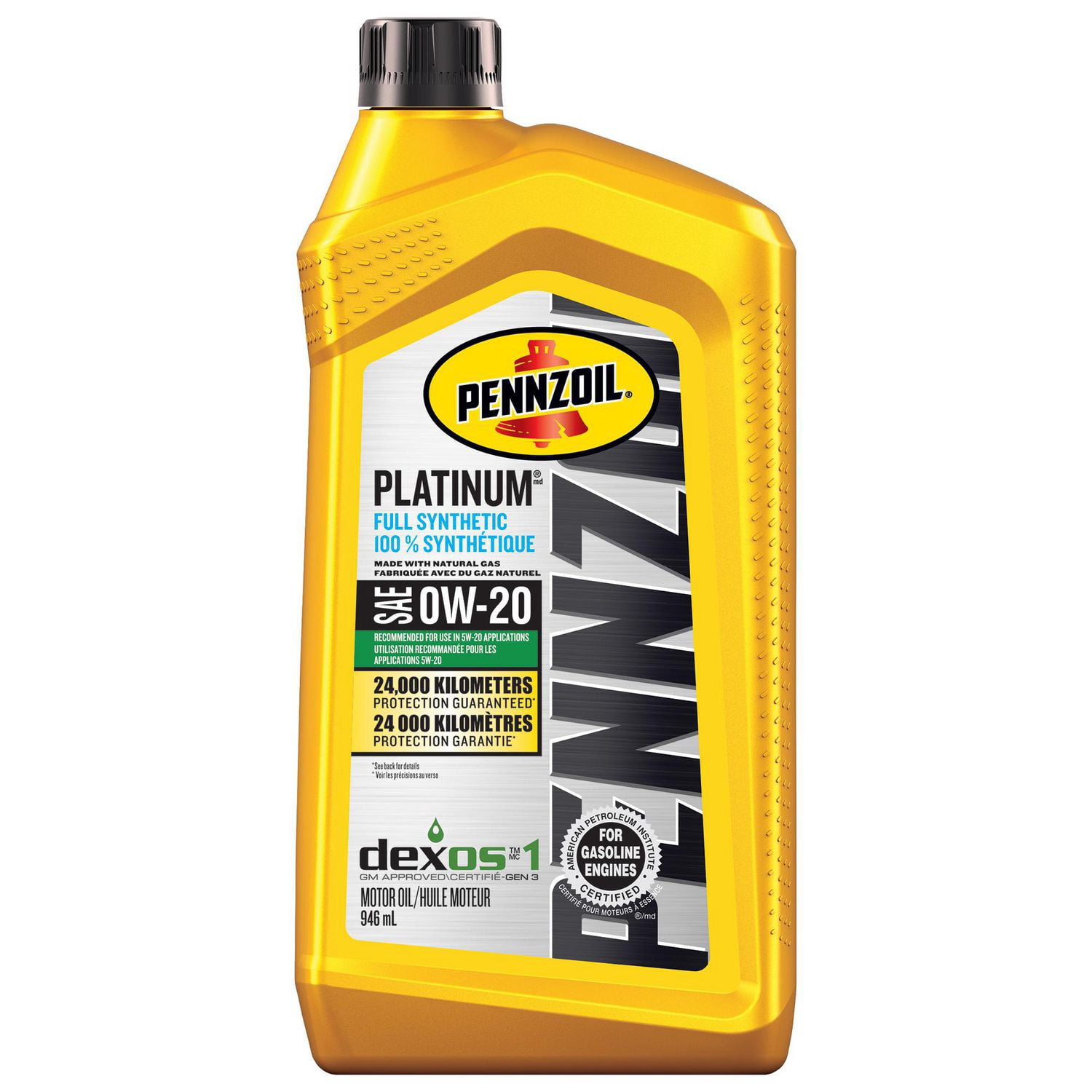 Pennzoil Platinum SAE 0W-20 Full Synthetic Motor Oil
