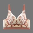 thumbnail image 3 of XZNGL Women Ethnic Style Comfortable Without Steel Rings Characteristic Pattern Magnetic Small Chest Collection Underwear Desire Sexy Bra, 3 of 3