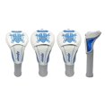 thumbnail image 4 of Durable Golf Driver Headcover PU Leather UT Club Number Tag Golf Wood Head Cover Guard White No.1, 4 of 9