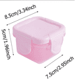 thumbnail image 3 of EIGTHTAIL Mini Plastic Food Storage Containers with Lids Small Airtight Containers Square School Lunch Containers for Leftover Food Containers Food Storage Discount, 3 of 6