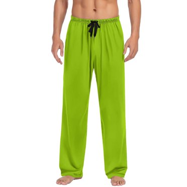 Plebaso Pantalon de Pyjama pour Hommes, Pantalon de Détente Doux avec Poches, Bas de Pyjama Décontractés à Cordon, Vêtements de Nuit pour Hommes