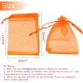 thumbnail image 3 of ORUYROP 100pcs Drawstring Organza Jewelry Candy Pouch Party Wedding Favor Gift Bags (3x4", Orange), 3 of 7