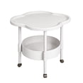 thumbnail image 2 of YYV Mini Table Easy Small Apartment Bedside Table Small Table White, 2 of 9