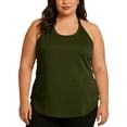 thumbnail image 1 of TACILIP Womens Camisole Tank Tops Plus Size Racerback Crewneck Workout Tops Sleeveless Gym Yoga Summer Outfits, 1 of 5