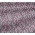 thumbnail image 5 of oneOone Viscose Jersey Fabric Leaves & Swirl Block Printed Fabric 1 Yard 60 Inch Wide, 5 of 5