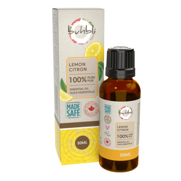 Buhbli Brands - 100% Pure Lemon Essential Oil, 30ml, All Natural and Pure - Bottled in Canada